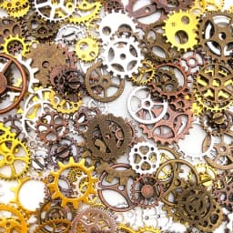 Randomly Mix (About 30/50g) Mix Size Metal Mechanical Steampunk Cogs Gears Charms Pendant For DIY Jewelry Making Accessories