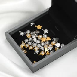 20pcs Stainless Steel Flower Heart Crystal Stone Charms Earrings Pendants Star Beads DIY Jewelry Bracelets Findings Wholesale