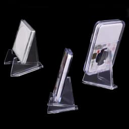 10pcs Transparent Acrylic Coin Display Stand Holders Photos Card Commemorative Challenge Coin Capsule Medal Support Racks