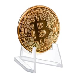 10pcs Transparent Acrylic Coin Display Stand Holders Photos Card Commemorative Challenge Coin Capsule Medal Support Racks