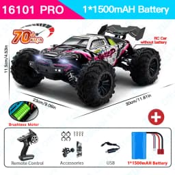 ZWN 1:16 70KM/H Or 50KM/H 4WD RC Car With LED Remote Control Cars High Speed Drift Monster Truck for Kids Vs Wltoys 144001 Toys