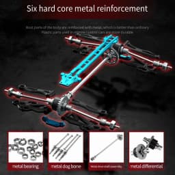 ZWN 1:16 70KM/H Or 50KM/H 4WD RC Car With LED Remote Control Cars High Speed Drift Monster Truck for Kids Vs Wltoys 144001 Toys