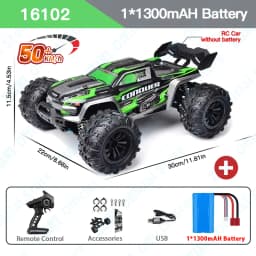 ZWN 1:16 70KM/H Or 50KM/H 4WD RC Car With LED Remote Control Cars High Speed Drift Monster Truck for Kids Vs Wltoys 144001 Toys