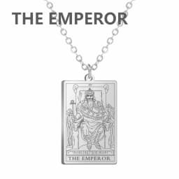 Stainless Steel Classic Tarot Pendant Necklace Major Cigano Fortune Telling Necklace Star/Moon/Death Symbol Pendant Accessory