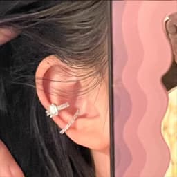 New Ear Cuff No Piercings Crystal Earring Cute Zircon Fake Cartilage Clip Earrings for Women Fashion Without Hole Jewelry Gift