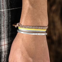 Fashion Handmade Cotton Rope Sport Set Bracelets for Women Men Retro 925 Tibetan Silver C-Bangle Multilayered Jewelry Gift