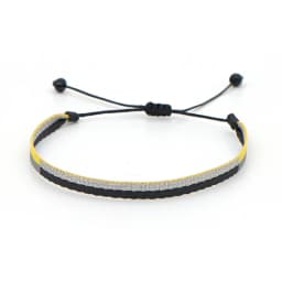 Fashion Handmade Cotton Rope Sport Set Bracelets for Women Men Retro 925 Tibetan Silver C-Bangle Multilayered Jewelry Gift