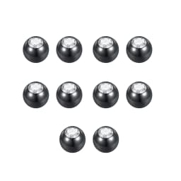 10pcs Stainless Steel Replacement Balls CZ Zircon Labret Tongue Ring Belly Eyebrow Piercing Attachment DIY Body Jewelry