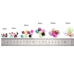 150PCS With Hole ABS Imitation Pearl Bead 3/4/6/8MM Round Plastic Acrylic Spacer Bead for DIY Jewelry Making Findings