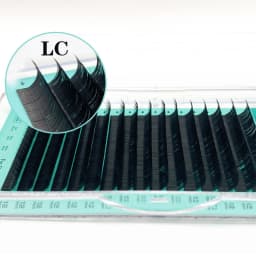 NATUHANA Matte Black Individual L/L+/LC/LD/LU(M)/N Curl Eyelashes Extension False Mink Lashes Soft Faux Silk Eyelashes Makeup