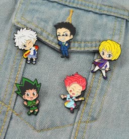 HUNTERxHUNTER Enamel Pin Custom GON Killua Kurapika Leorio Hisoka Brooch Lapel Badge Anime HxH Jewelry Gift for Fans