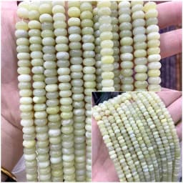 2x4MM 4x6MM 5X8MM Abacus Natural Stone Tourmaline Chalcedony Loose Space Beads for Jewelry Making Diy Bracelet Accessories 15''