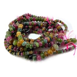 2x4MM 4x6MM 5X8MM Abacus Natural Stone Tourmaline Chalcedony Loose Space Beads for Jewelry Making Diy Bracelet Accessories 15''