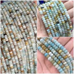 2x4MM 4x6MM 5X8MM Abacus Natural Stone Tourmaline Chalcedony Loose Space Beads for Jewelry Making Diy Bracelet Accessories 15''