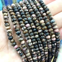 2x4MM 4x6MM 5X8MM Abacus Natural Stone Tourmaline Chalcedony Loose Space Beads for Jewelry Making Diy Bracelet Accessories 15''