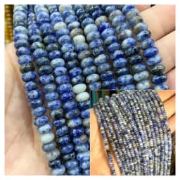 2x4MM 4x6MM 5X8MM Abacus Natural Stone Tourmaline Chalcedony Loose Space Beads for Jewelry Making Diy Bracelet Accessories 15''