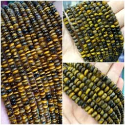 2x4MM 4x6MM 5X8MM Abacus Natural Stone Tourmaline Chalcedony Loose Space Beads for Jewelry Making Diy Bracelet Accessories 15''