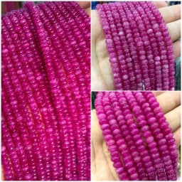 2x4MM 4x6MM 5X8MM Abacus Natural Stone Tourmaline Chalcedony Loose Space Beads for Jewelry Making Diy Bracelet Accessories 15''
