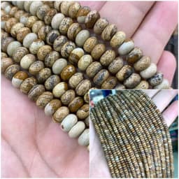 2x4MM 4x6MM 5X8MM Abacus Natural Stone Tourmaline Chalcedony Loose Space Beads for Jewelry Making Diy Bracelet Accessories 15''