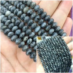 2x4MM 4x6MM 5X8MM Abacus Natural Stone Tourmaline Chalcedony Loose Space Beads for Jewelry Making Diy Bracelet Accessories 15''