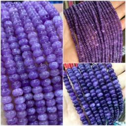 2x4MM 4x6MM 5X8MM Abacus Natural Stone Tourmaline Chalcedony Loose Space Beads for Jewelry Making Diy Bracelet Accessories 15''