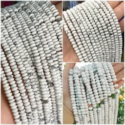 2x4MM 4x6MM 5X8MM Abacus Natural Stone Tourmaline Chalcedony Loose Space Beads for Jewelry Making Diy Bracelet Accessories 15''