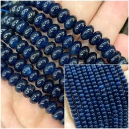 2x4MM 4x6MM 5X8MM Abacus Natural Stone Tourmaline Chalcedony Loose Space Beads for Jewelry Making Diy Bracelet Accessories 15''