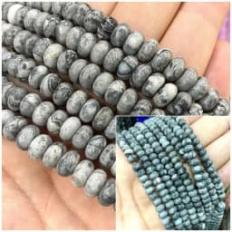 2x4MM 4x6MM 5X8MM Abacus Natural Stone Tourmaline Chalcedony Loose Space Beads for Jewelry Making Diy Bracelet Accessories 15''
