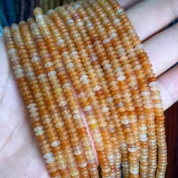 2x4MM 4x6MM 5X8MM Abacus Natural Stone Tourmaline Chalcedony Loose Space Beads for Jewelry Making Diy Bracelet Accessories 15''