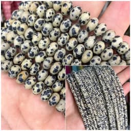 2x4MM 4x6MM 5X8MM Abacus Natural Stone Tourmaline Chalcedony Loose Space Beads for Jewelry Making Diy Bracelet Accessories 15''