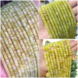 2x4MM 4x6MM 5X8MM Abacus Natural Stone Tourmaline Chalcedony Loose Space Beads for Jewelry Making Diy Bracelet Accessories 15''