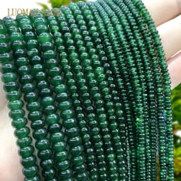 2x4MM 4x6MM 5X8MM Abacus Natural Stone Tourmaline Chalcedony Loose Space Beads for Jewelry Making Diy Bracelet Accessories 15''