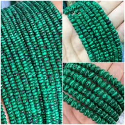 2x4MM 4x6MM 5X8MM Abacus Natural Stone Tourmaline Chalcedony Loose Space Beads for Jewelry Making Diy Bracelet Accessories 15''