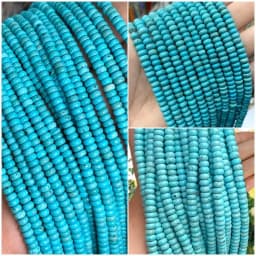 2x4MM 4x6MM 5X8MM Abacus Natural Stone Tourmaline Chalcedony Loose Space Beads for Jewelry Making Diy Bracelet Accessories 15''