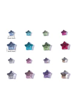50-300PCS Mini Love Heart Diamond Nail Decoration Super Sparkling Flat Bottom Diamond Colorful Small Peach Heart Explosion Spark