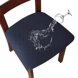 WaterProof Chair Seat Cover Dining Room Chair Covers Removable Washable Elastic Cushion Covers for Upholstered Dining Chair