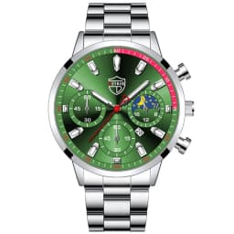 Fashion Mens Stainless Steel Watches Luxury Men Sports Quartz Wrist Watch Calendar Luminous Clock Male Business Casual Watch
