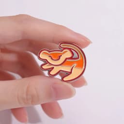 Baby Lion Enamel Pins Custom Animal Brooches Lapel Badges Classic Cartoon Movie Jewelry Gift for Fans Friends