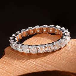 KNOBSPIN D VVS1 All Moissanite Rings for Women Man Engagement Wedding Eternity Band with GRA S925 Silver Plated 18k Gold Ring