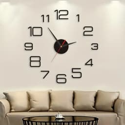 2023 Modern Design Large Wall Clock 3D DIY Quartz Clocks Fashion Watches Acrylic Mirror Stickers Living Room Home Decor Horloge