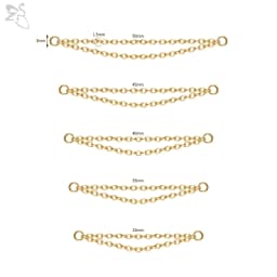 ZS 1 PC Gold Color Stainless Steel Nose Chain 17/24/32/35/40/45/50MM Tassel Ear Helix Bridge Piercing Chains Accessories Jewelry