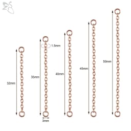 ZS 1 PC Gold Color Stainless Steel Nose Chain 17/24/32/35/40/45/50MM Tassel Ear Helix Bridge Piercing Chains Accessories Jewelry