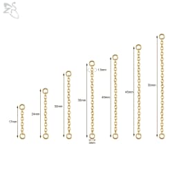 ZS 1 PC Gold Color Stainless Steel Nose Chain 17/24/32/35/40/45/50MM Tassel Ear Helix Bridge Piercing Chains Accessories Jewelry