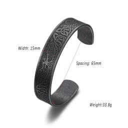 Punk Retro Nordic Viking Rune Bracelet for Men Women Stainless Steel Tree of Life Bracelet Fashion Amulet Jewelry Gift Wholesale