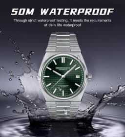 SPECHT&SOHNE New 37MM Men's Watches Luxury Automatic Watch For Men Rose Gold Stainless Steel Mechanical Wristwatch Waterproof