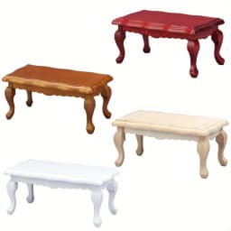 Mini Miniature Furniture Teatable Coffee Table Doll House Decor Dolls Simulation Home Micro Landscape Decoration