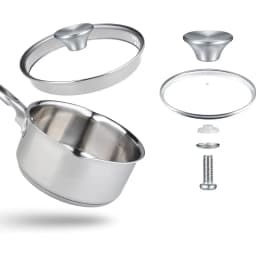 2PCS Stainless Steel Pot Lid Knobs Pot Cover Pot Lid Handle Kitchen Hardware Anti-rust Oven Knob Pot Handle Replacement Kits