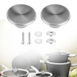 2PCS Stainless Steel Pot Lid Knobs Pot Cover Pot Lid Handle Kitchen Hardware Anti-rust Oven Knob Pot Handle Replacement Kits