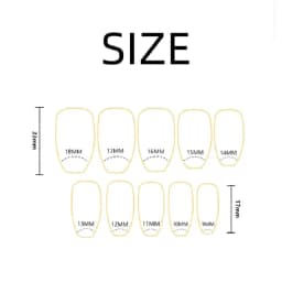 24PCS/1BOX Red Bow Gold Powder Checkerboard Fake Nails