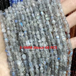 Natural Labradorite Gems Stone Faceted Round Rondelle Loose Beads For Jewelry Making DIY Bracelet Necklace Handmade Accessories